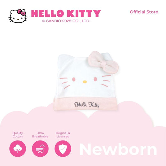 HELLO KITTY CUDDLY BONNET FOR NEWBORN 0-6 MONTHS