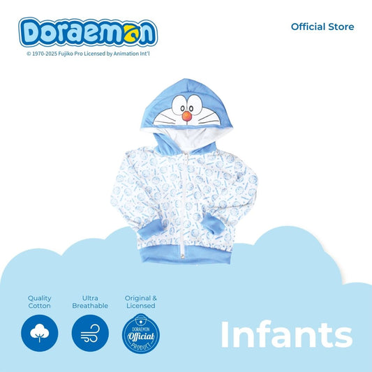 DORAEMON PLAYFUL SWEATER WITH HOOD FOR NEWBORN (0-6 MOS)