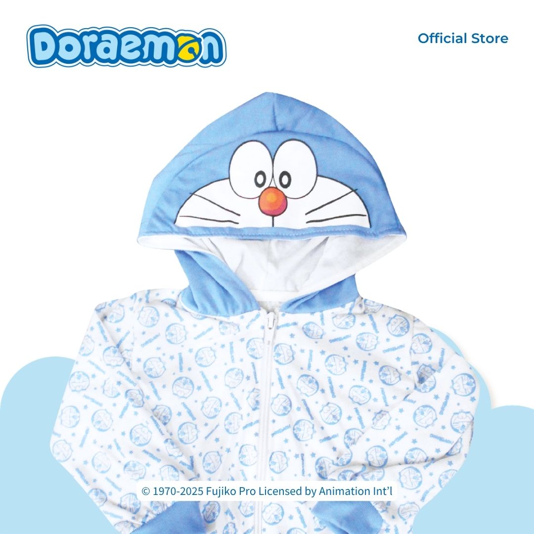 DORAEMON PLAYFUL SWEATER WITH HOOD FOR NEWBORN (0-6 MOS)