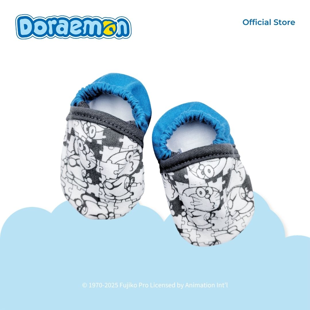 DORAEMON PUZZLED BOOTIES 1 PAIR FOR NEWBORN
