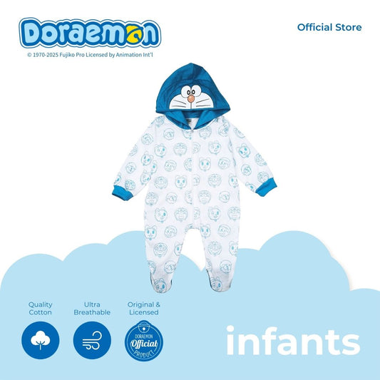 DORAEMON FAMILY HOODED FROGSUIT FOR NEWBORN (0-6 MOS)