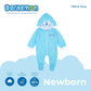 DORAEMON BLUES HOODED FROGSUIT FOR NEWBORN (0-6 MOS)