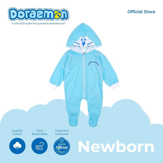 DORAEMON BLUES HOODED FROGSUIT FOR NEWBORN (0-6 MOS)