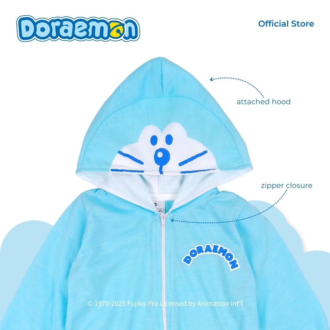 DORAEMON BLUES HOODED FROGSUIT FOR NEWBORN (0-6 MOS)
