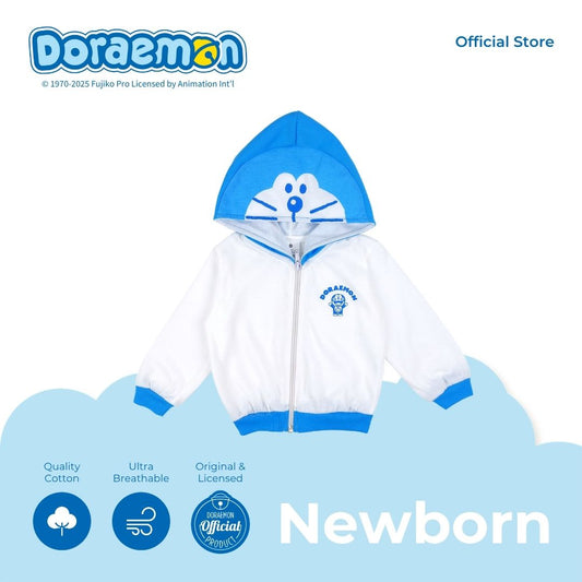 DORAEMON BLUES HOODED SWEATER FOR NEWBORN (0-6 MOS)
