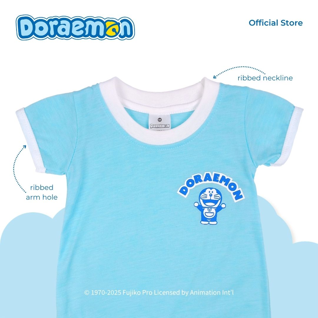 DORAEMON BLUES ROMPER FOR NEWBORN (0-6 MOS)