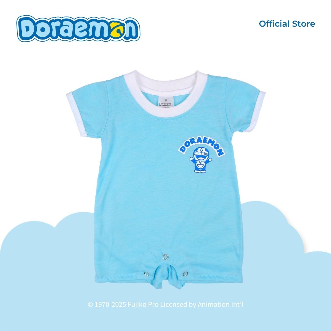 DORAEMON BLUES ROMPER FOR NEWBORN (0-6 MOS)