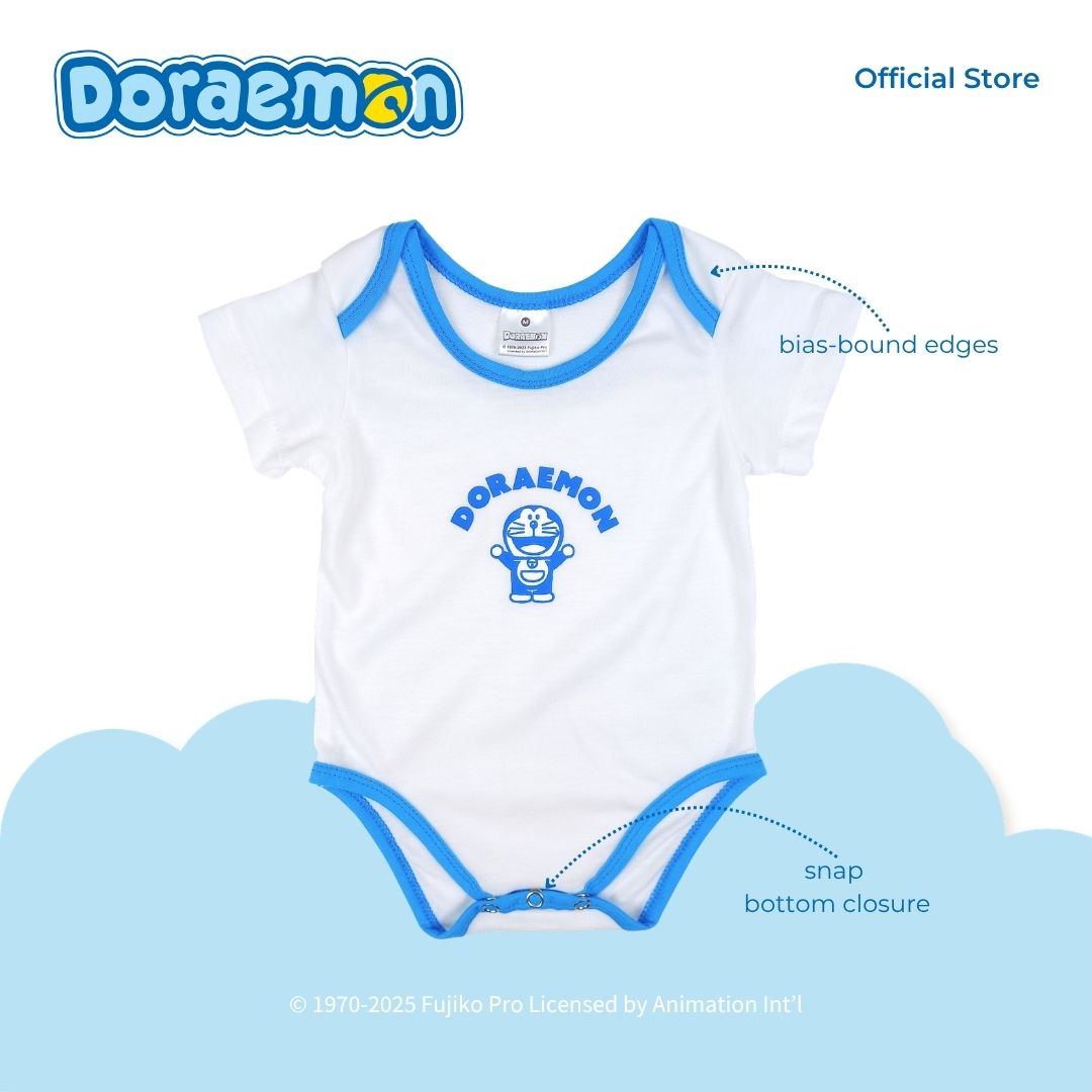 DORAEMON BLUES ONESIE AND SHORTS SET FOR NEWBORN (0-6 MOS)