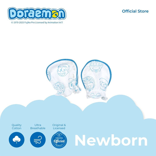 DORAEMON FAMILY MITTENS FOR NEWBORN 0-6 MONTHS