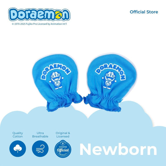 DORAEMON BLUE MITTENS 1 PAIR FOR NEWBORN