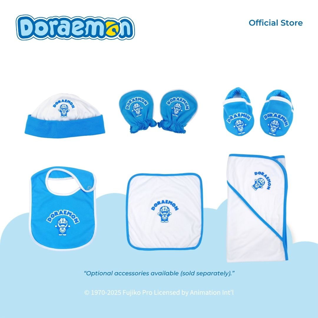 DORAEMON BLUE MITTENS 1 PAIR FOR NEWBORN