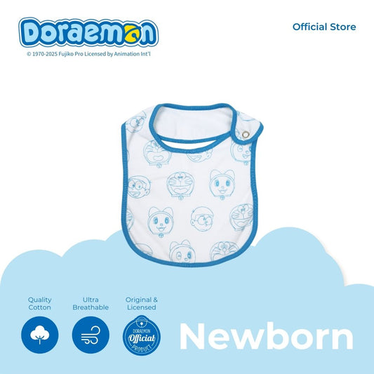 DORAEMON FAMILY BIB FOR NEWBORN 0-6 MONTHS