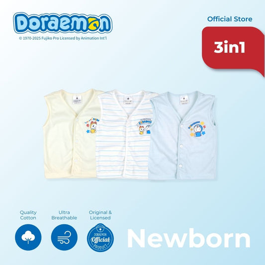 DORAEMON TOMODACHI 3 IN 1 SLEEVELESS TOP FOR NEWBORN (0-6 MOS)