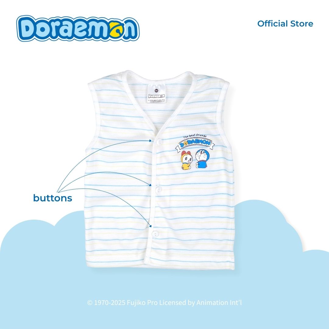 DORAEMON TOMODACHI 3 IN 1 SLEEVELESS TOP FOR NEWBORN (0-6 MOS)