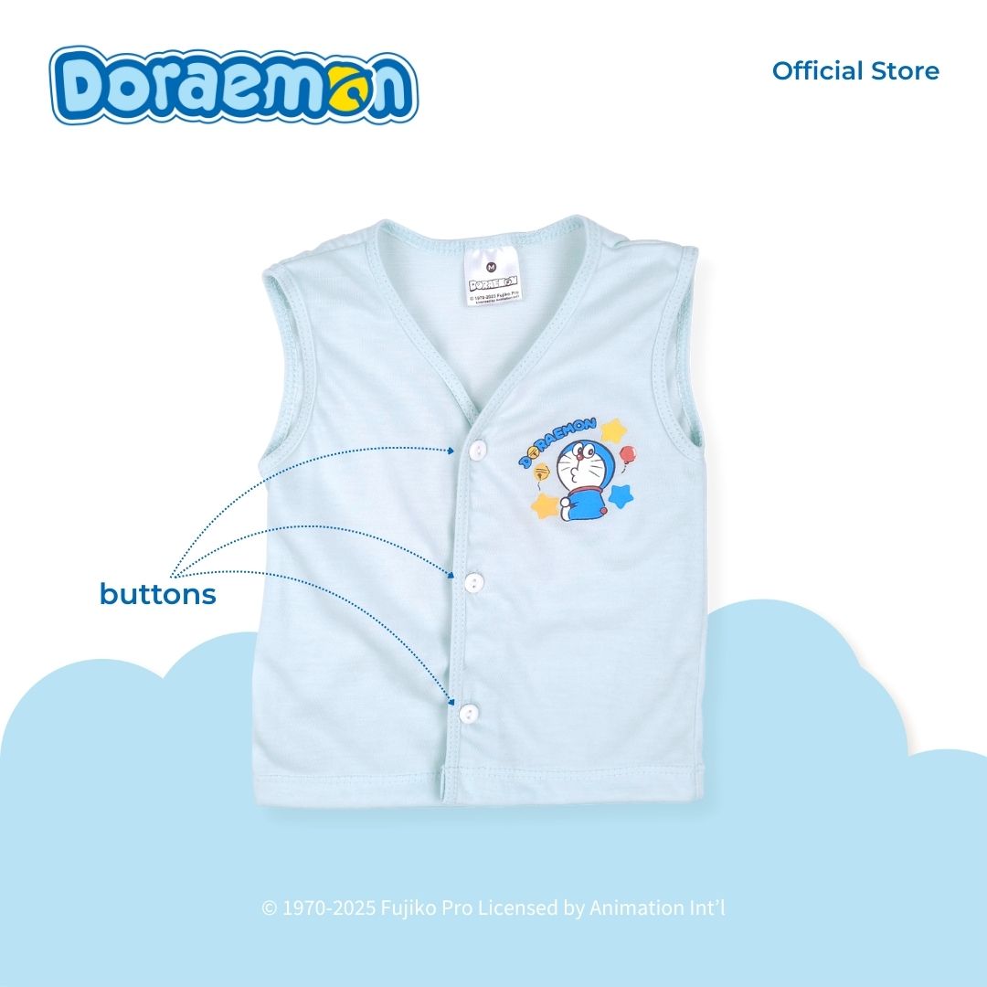 DORAEMON TOMODACHI 3 IN 1 SLEEVELESS TOP FOR NEWBORN (0-6 MOS)