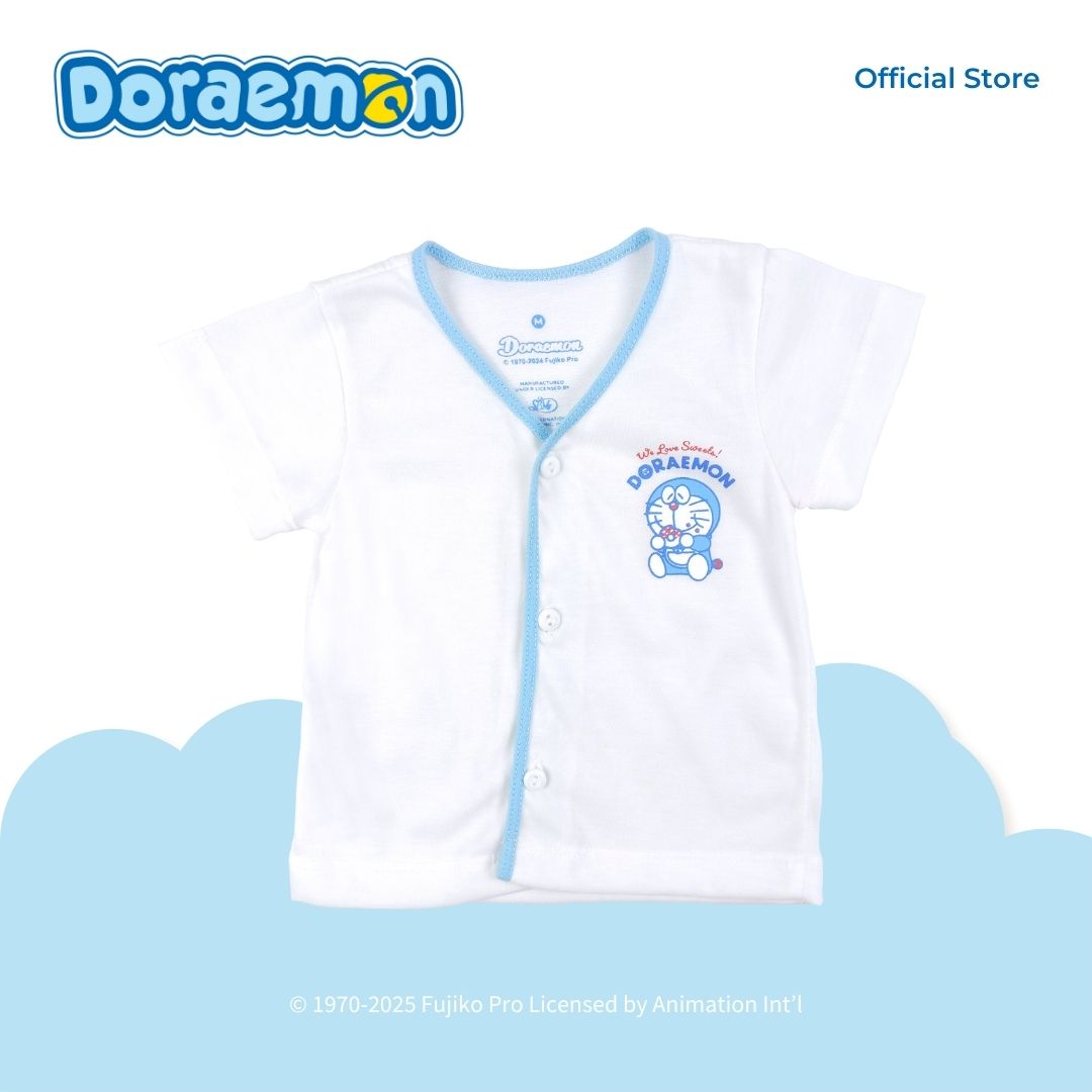 DORAEMON SWEETS 3 IN 1 SHORT SLEEVED TOP FOR NEWBORN (0-6 MOS)