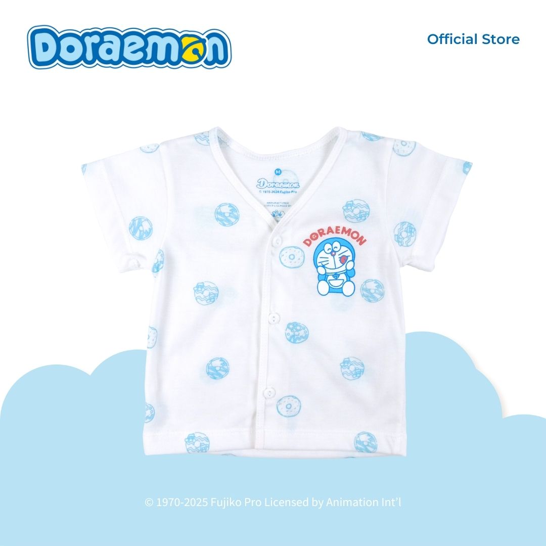 DORAEMON SWEETS 3 IN 1 SHORT SLEEVED TOP FOR NEWBORN (0-6 MOS)