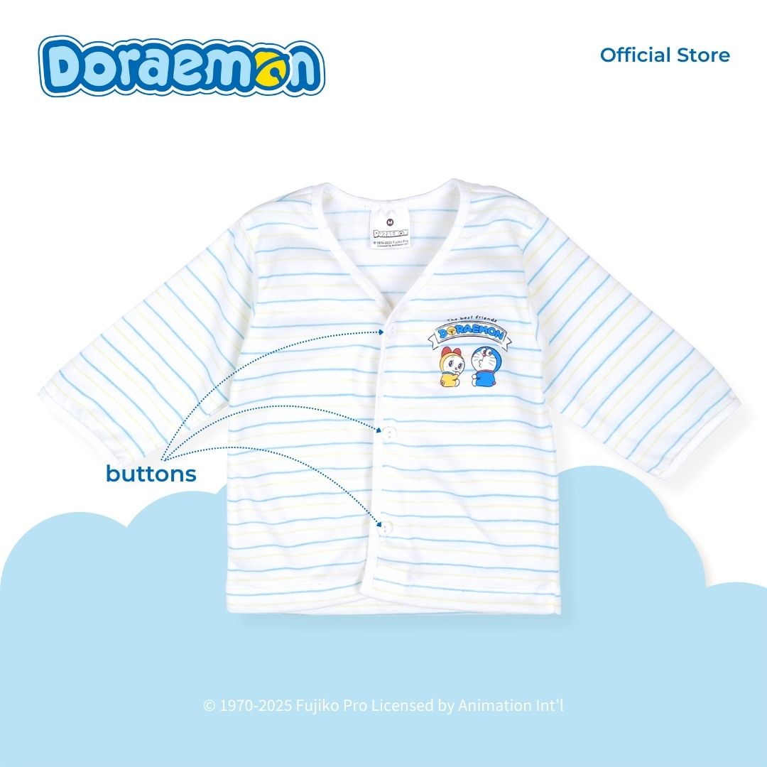 DORAEMON TOMODACHI 3 IN 1 LONG SLEEVED TOP FOR NEWBORN (0-6 MOS)