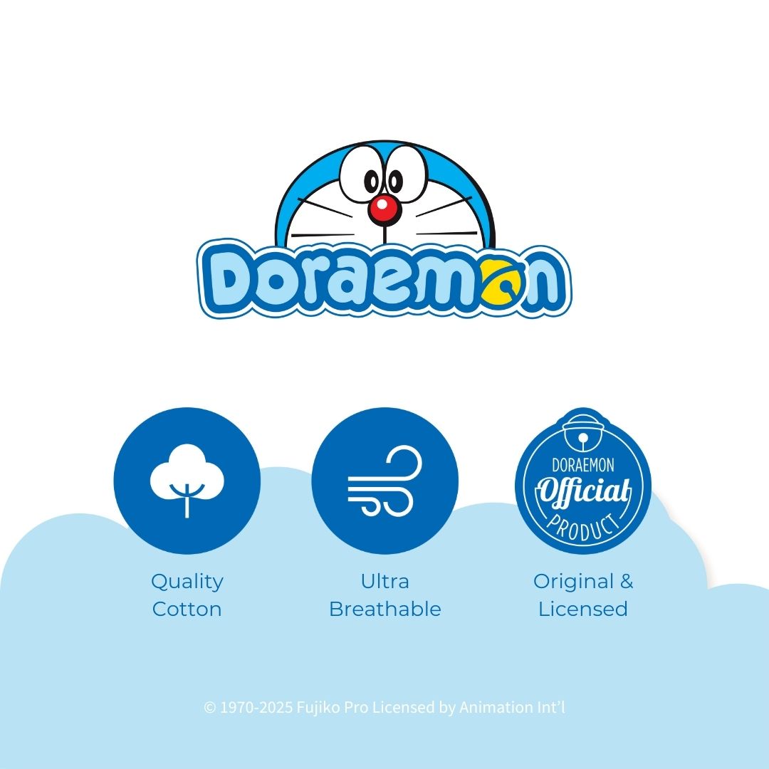 DORAEMON TOMODACHI 3 IN 1 LONG SLEEVED TOP FOR NEWBORN (0-6 MOS)