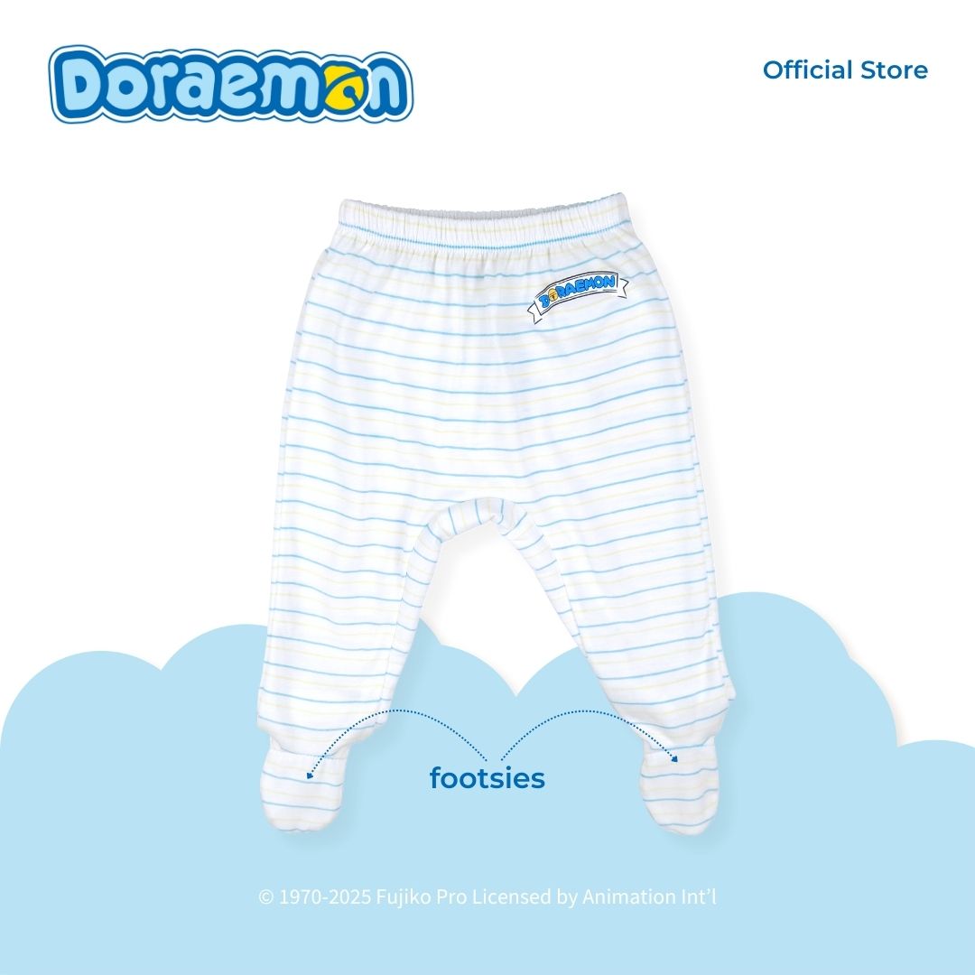 DORAEMON TOMODACHI 3 IN 1 PAJAMA WITH FOOTSIES FOR NEWBORN (0-6 MOS)