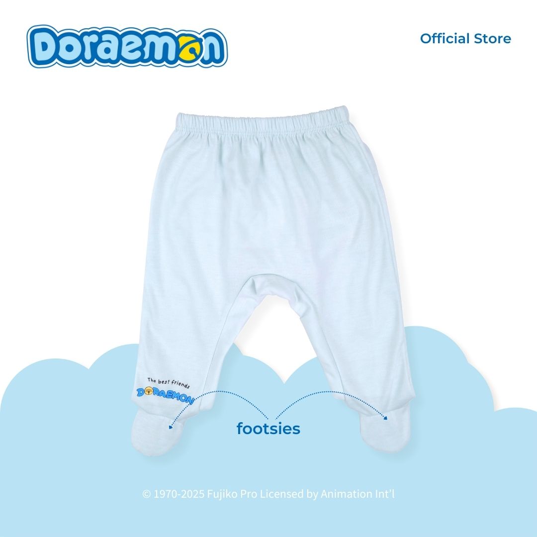 DORAEMON TOMODACHI 3 IN 1 PAJAMA WITH FOOTSIES FOR NEWBORN (0-6 MOS)