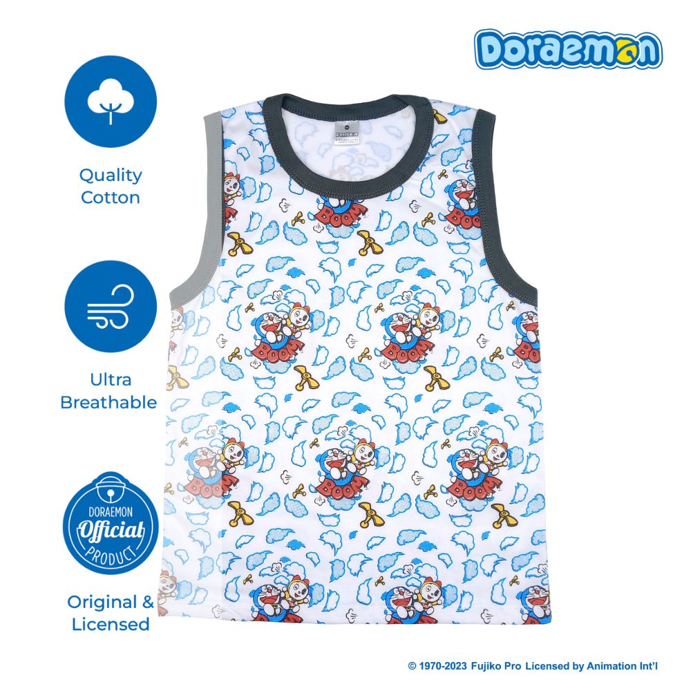 DORAEMON BOOM MUSCLE SHIRT FOR KIDS (5-8 YRS OLD)