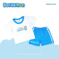 DORAEMON POPCORN T-SHIRT AND SHORTS SET FOR INFANTS (3-12 MOS)