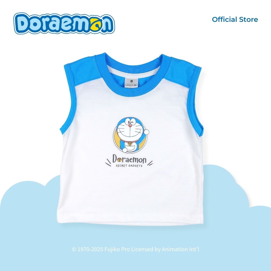 DORAEMON GAJETTO MUSCLE SHIRT AND SHORTS SET FOR INFANTS (3-12 MOS)