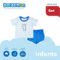 DORAEMON TANOSHI T-SHIRT AND SHORTS SET FOR INFANTS (3-12 MOS)