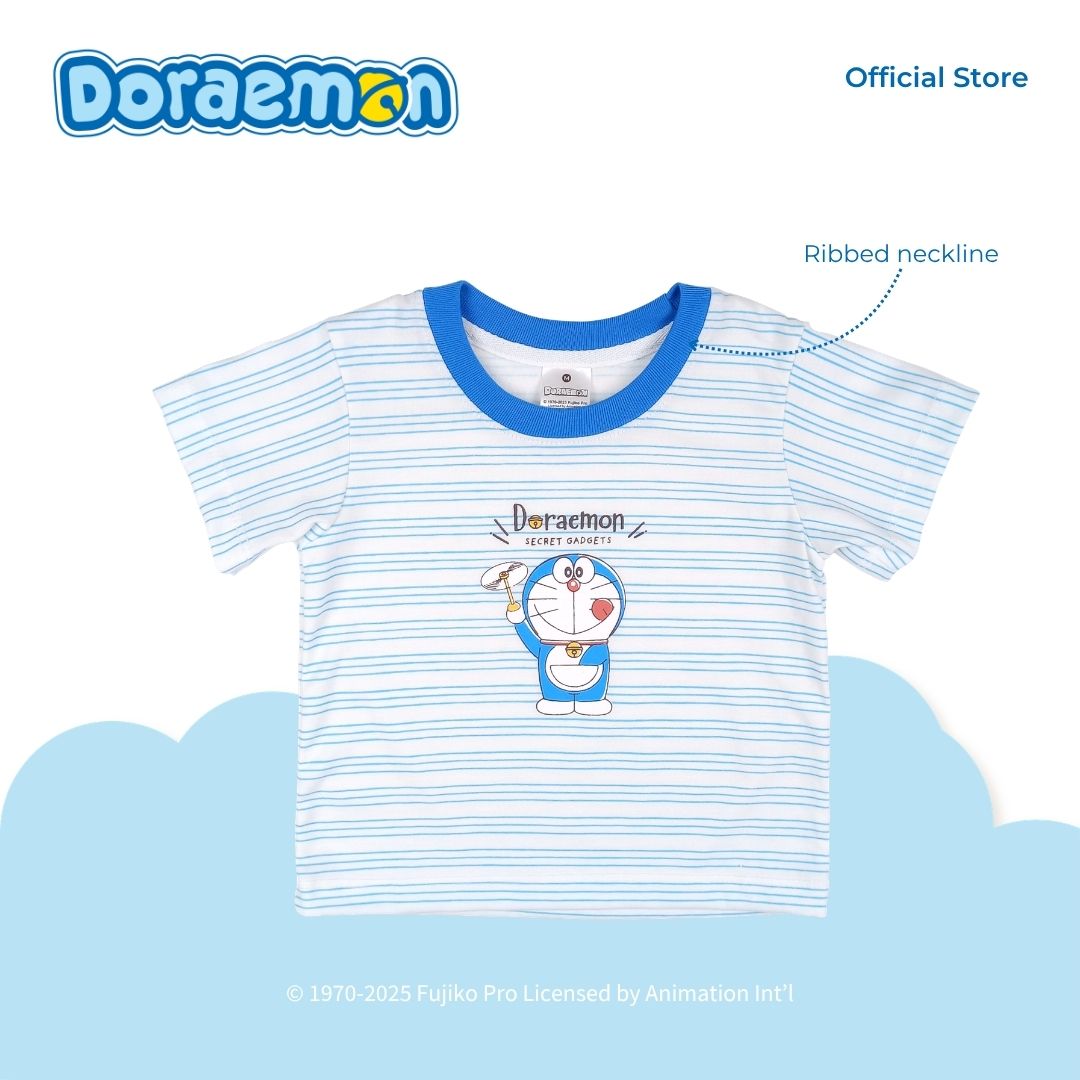 DORAEMON TANOSHI T-SHIRT AND SHORTS SET FOR INFANTS (3-12 MOS)
