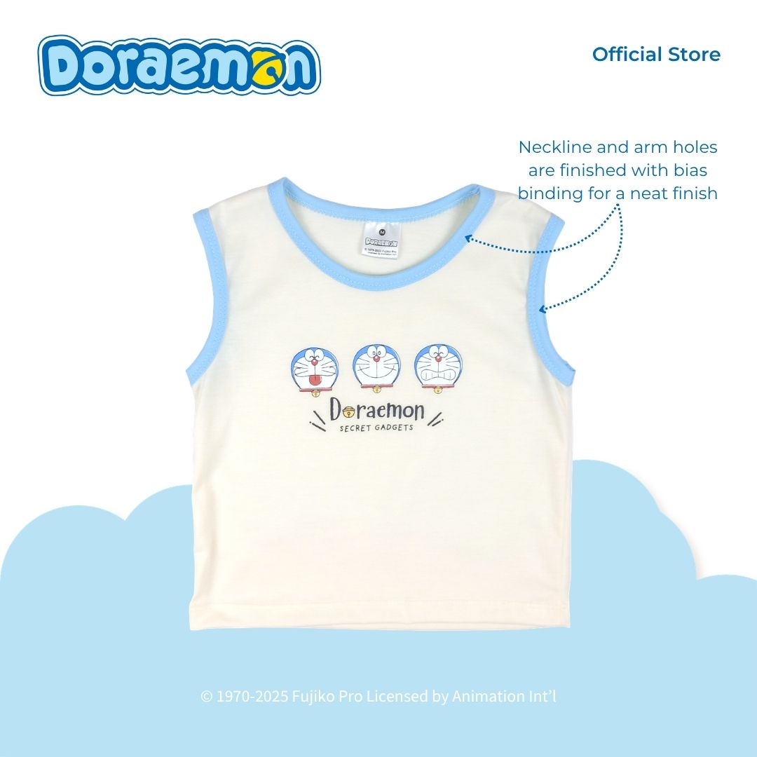 DORAEMON TANOSHI MUSCLE TEE AND SHORTS SET FOR INFANTS (3-12 MOS)