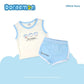 DORAEMON TANOSHI MUSCLE TEE AND SHORTS SET FOR INFANTS (3-12 MOS)