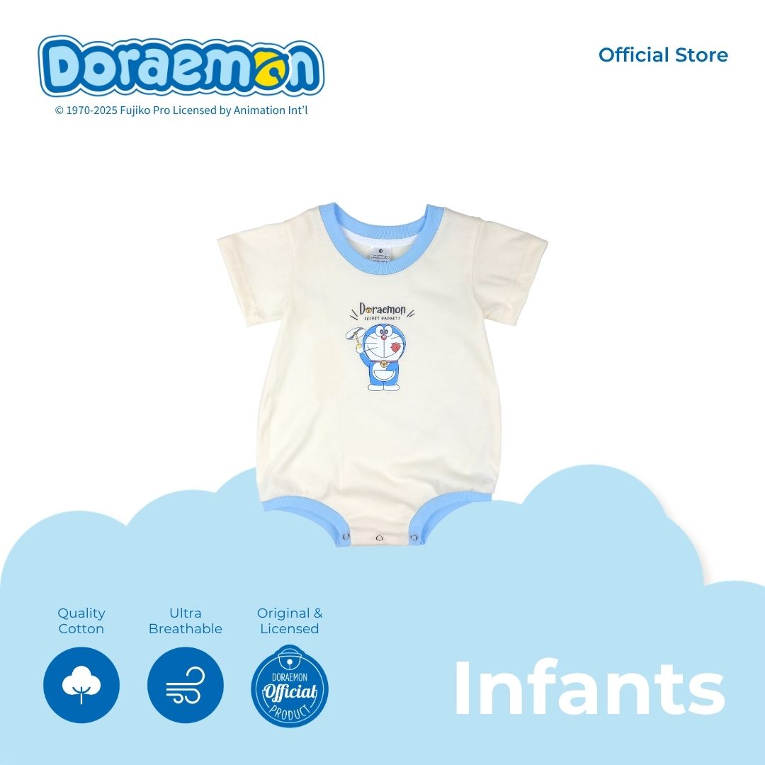 DORAEMON TANOSHI ONESIE FOR INFANTS (3-12 MOS)