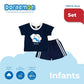 DORAEMON KUMO T-SHIRT AND SHORTS SET FOR INFANTS (3-12 MOS)