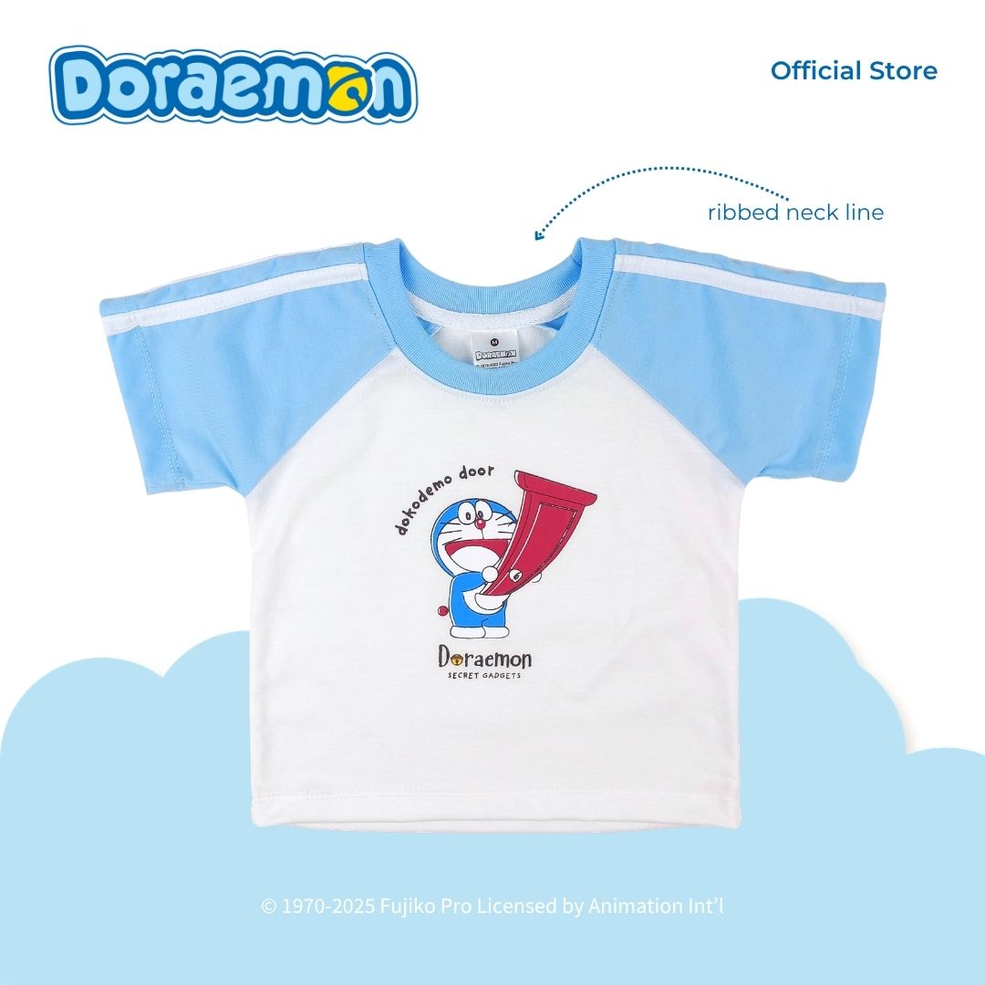DORAEMON KUMO T-SHIRT AND SHORTS SET FOR INFANTS (3-12 MOS)