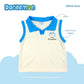 DORAEMON ODOROKI COLLARED MUSCLE TEE AND SHORTS SET FOR INFANTS (3-12 MOS)