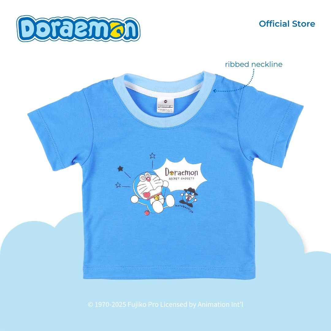 DORAEMON ODOROKI T-SHIRT AND SHORTS SET FOR INFANTS (3-12 MOS)