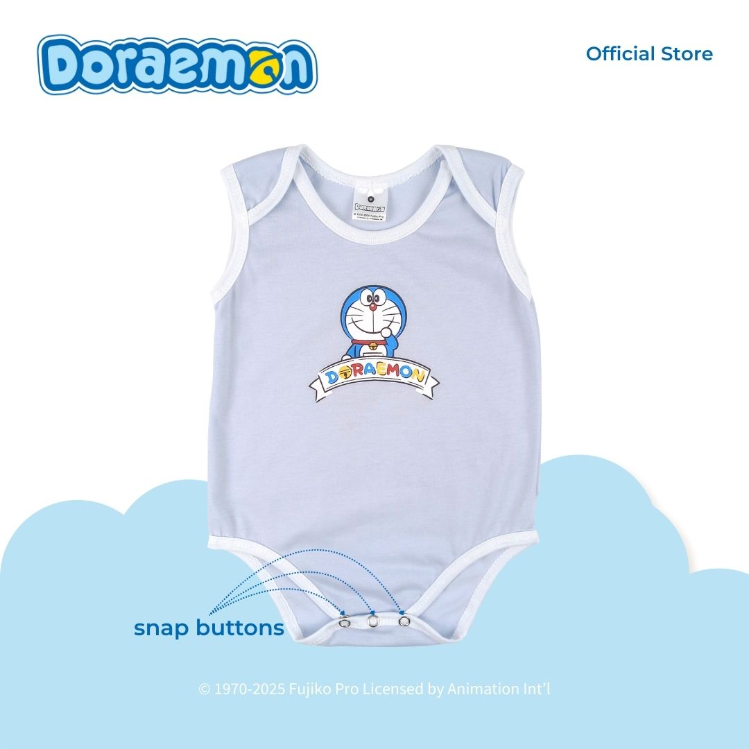 DORAEMON BANA 2 IN 1 PACK SLEEVELESS ONESIE FOR INFANTS (3-12 MOS)