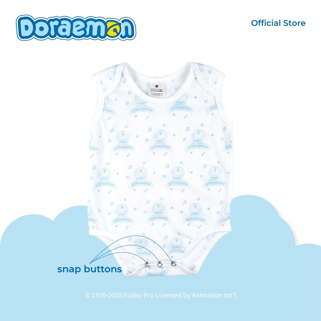 DORAEMON BANA 2 IN 1 PACK SLEEVELESS ONESIE FOR INFANTS (3-12 MOS)