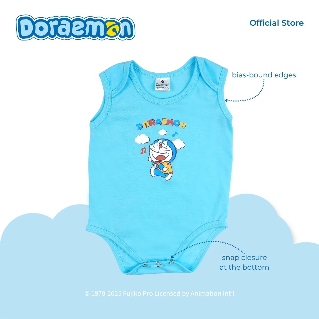 DORAEMON SAKASU 2 IN 1 PACK SLEEVELESS ONESIE FOR INFANTS (3-12 MOS)