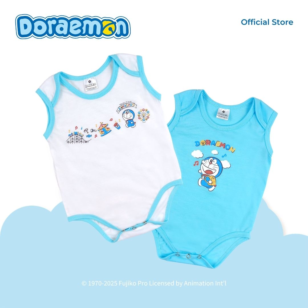 DORAEMON SAKASU 2 IN 1 PACK SLEEVELESS ONESIE FOR INFANTS (3-12 MOS)