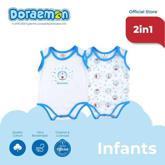 DORAEMON YOROKOBI 2 IN 1 PACK SLEEVELESS ONESIE FOR INFANTS (3-12 MOS)