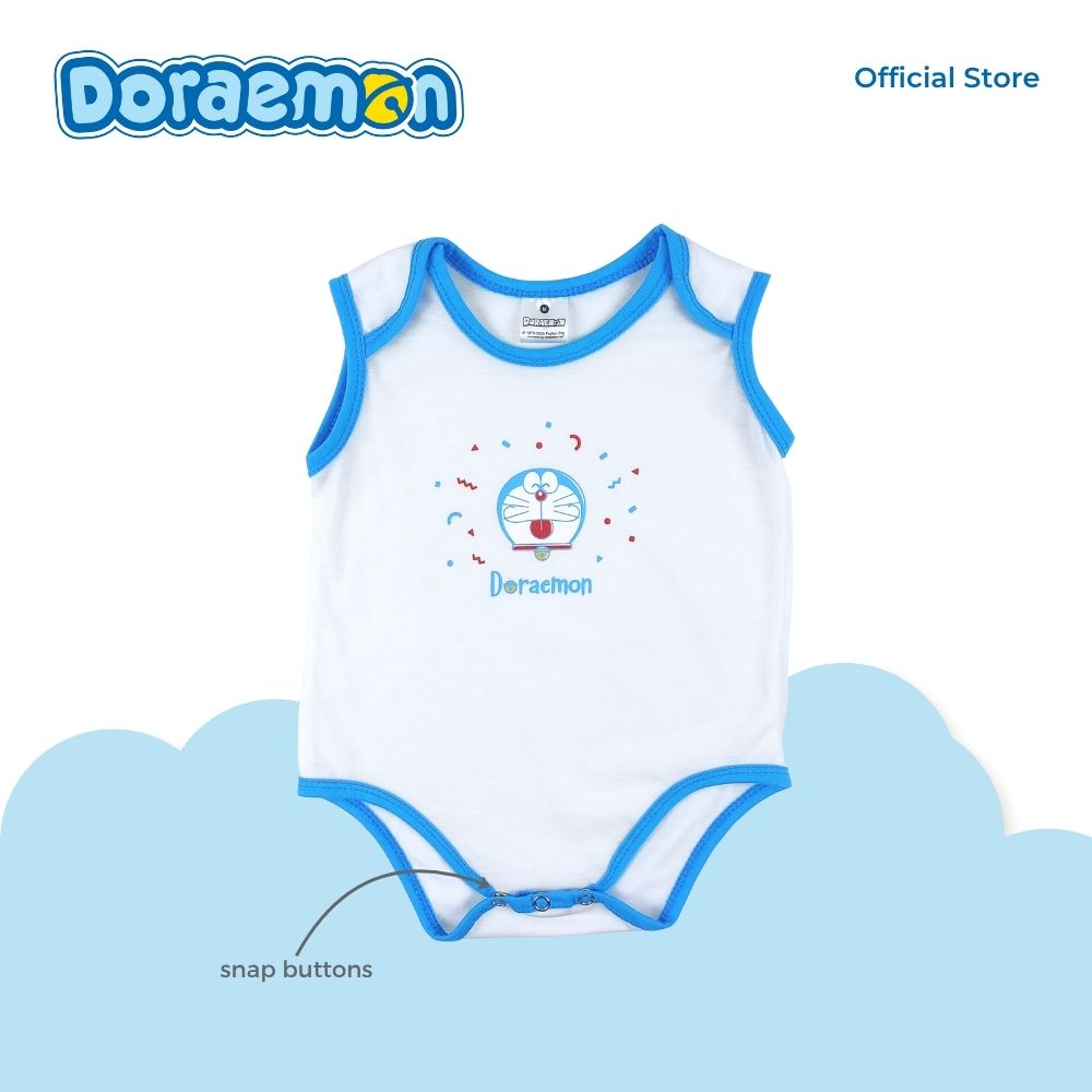 DORAEMON YOROKOBI 2 IN 1 PACK SLEEVELESS ONESIE FOR INFANTS (3-12 MOS)