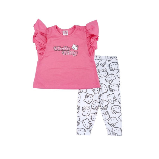 HELLO KITTY FACES BLOUSE AND LEGGINGS FOR INFANTS (3-12 MONTHS)