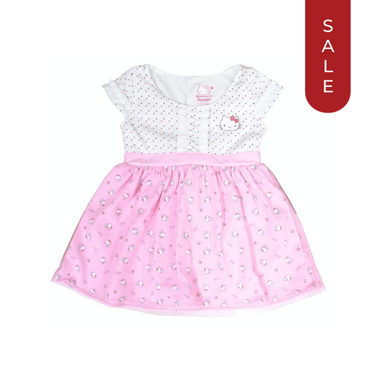 HELLO KITTY FAIN DRESS FOR INFANTS  (3-12 MONTHS)