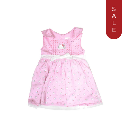 HELLO KITTY FAIN DRESS FOR INFANTS  (3-12 MONTHS)