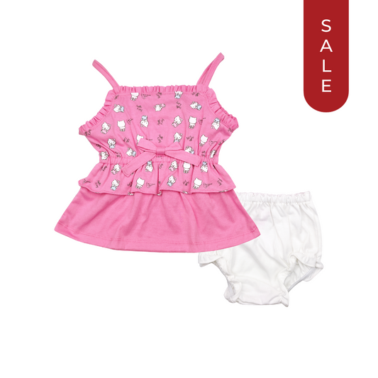 HELLO KITTY GUTSY SHORT DRESS WITH PANTY FOR INFANTS (3-12 MONTHS)