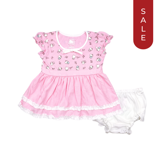 HELLO KITTY GUTSY SHORT DRESS WITH PANTY FOR INFANTS (3-12 MONTHS)