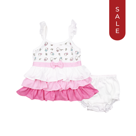 HELLO KITTY GUTSY SHORT DRESS WITH PANTY FOR INFANTS (3-12 MONTHS)