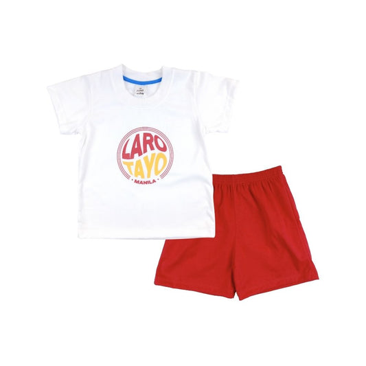 NIÑO NIÑA LARONG ATIN BOYS T.SHIRT & SHORTS TERNO FOR TODDLERS 1-4 YEARS OLD